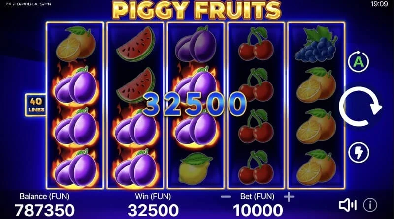 Piggy Fruits - a combination of piggy banks and fruit symbols